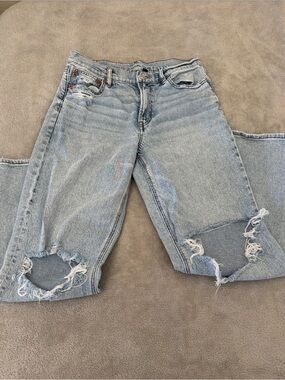 Under Armour Light Blue Distressed Boyfriend Jeans